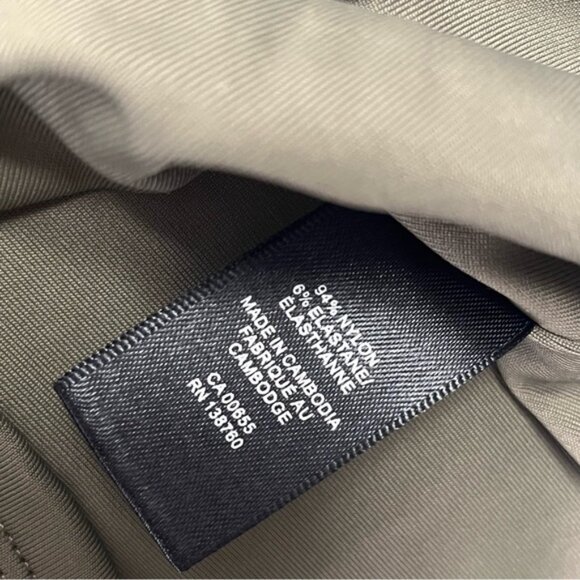 RW&CO. Olive Green Scoop Neck Long Sleeve Fitted Top S/P - Picture 4 of 6